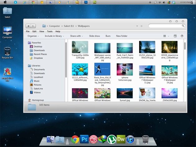 mac os lion theme for windows xp